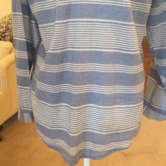 Lilli’s Closet Striped Buttondown Blouse - Picture 9 of 13